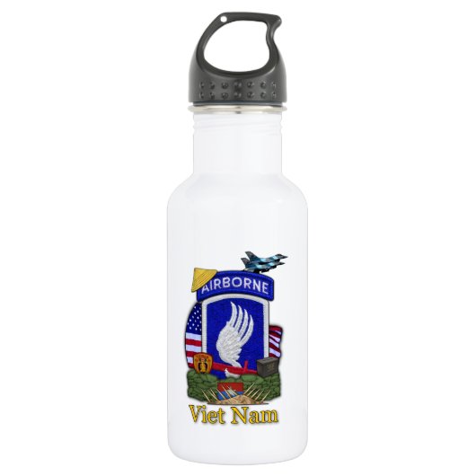 173e luchtbrigade vietnam war vets water Bott Waterfles (Voorkant)