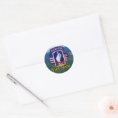173e luchtbrug over ABN vietnam veteranen veterane Ronde Sticker (Envelop)