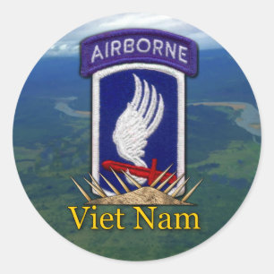 173e luchtbrug over ABN vietnam veteranen veterane Ronde Sticker