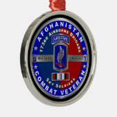 173e luchtbrug over Afghanistan Veteraan Metalen Ornament (Rechts)