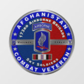 173e luchtbrug over Afghanistan Veteraan Raamsticker (Vel)
