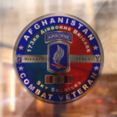 173e luchtbrug over Afghanistan Veteraan Raamsticker (Vel 2)