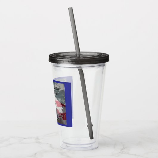 173e luchtbrug over Irak Veteraan Acryl Drinkbeker (Links)