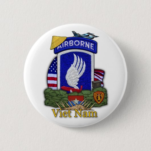 173e luchtbrug vietnam Button oorlog (Voorkant)