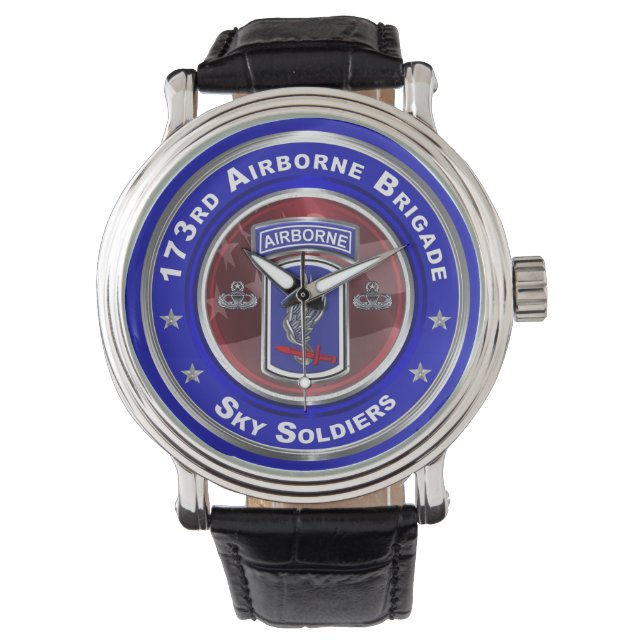 173e Luchtlandingsbrigade SKY SOLDIERS Horloge (Voorkant)