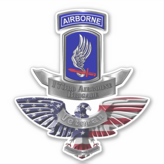 173e Luchtlandingsbrigade Sticker (Voorkant)