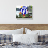 173e Luchtlandingsbrigade Vietnam Oorlogsveteranen Canvas Afdruk (Insitu (Slaapkamer))
