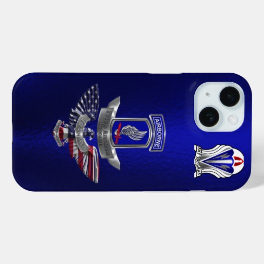 173e veteraan van de brigade Case-Mate iPhone case (Achterkant (horizontaal))