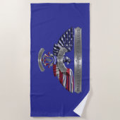 173e veteraan van de brigade strandlaken (Voorkant)