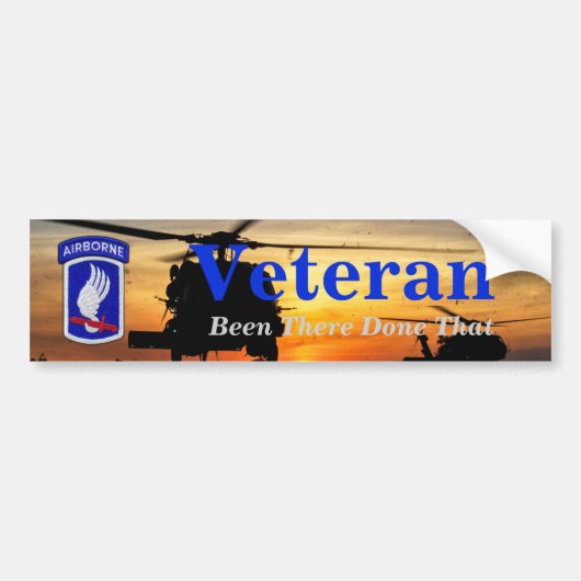 173e veteranen veteranen in de lucht bumpersticker (Voorkant)