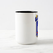 173e vietnam war vets patch in de lucht tweekleurige koffiemok (Center)