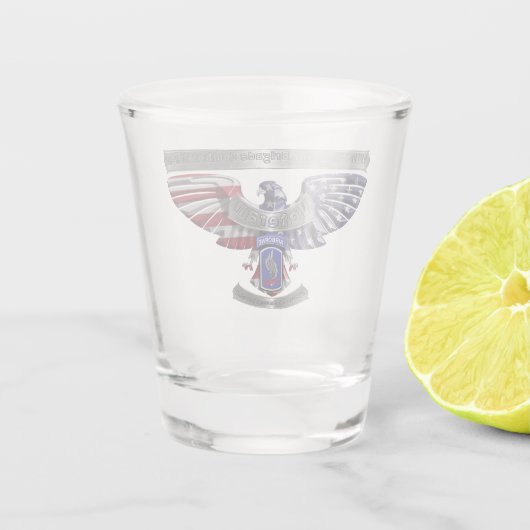 173e vlucht "Proud to Served" Shot Glas (Achterkant)