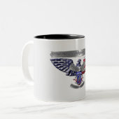 173e vlucht "Proud to Served" Tweekleurige Koffiemok (Voorkant links)
