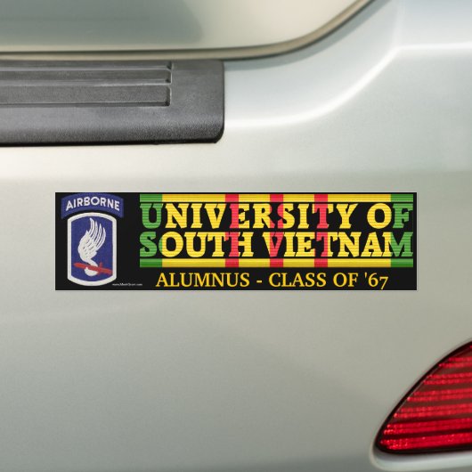 173rd Abne. Bde U van Zuid-Vietnam Alumnus Sticker (Op auto)