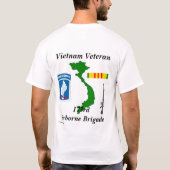 173rd Airborne BDE W T-shirt (Achterkant)