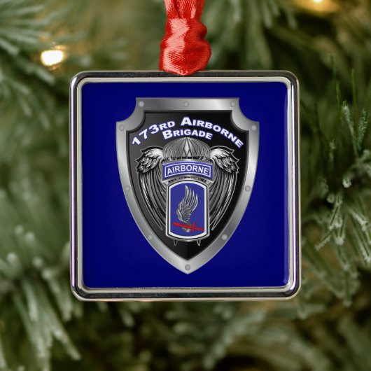 173rd Airborne Brigade Christmas Metalen Ornament (Boom)