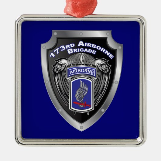 173rd Airborne Brigade Christmas Metalen Ornament (Voorkant)