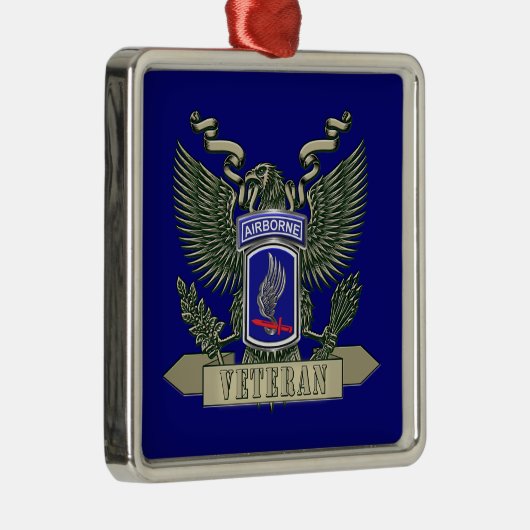 173rd Airborne Brigade Christmas Metalen Ornament (Rechts)