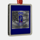 173rd Airborne Brigade Christmas Metalen Ornament (Rechts)