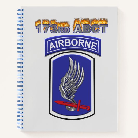 173rd Airborne Brigade Combat Team Notitieboek (Voorkant)