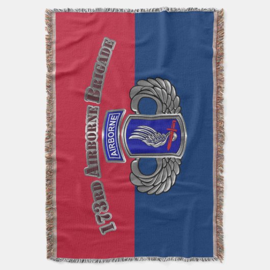 173rd Airborne Brigade  Deken (Voorkant Verticaal)