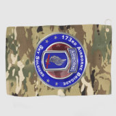173rd Airborne Brigade Golfhanddoek (Horizontaal)