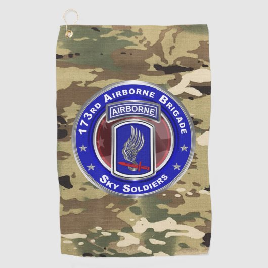 173rd Airborne Brigade Golfhanddoek (Voorkant)