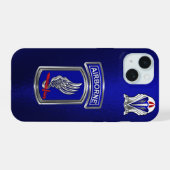 173rd Airborne Brigade iPhone 15 Case (Achterkant horizontaal)