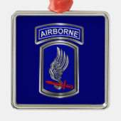 173rd Airborne Brigade Kerst Metalen Ornament (Voorkant)