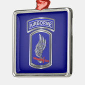 173rd Airborne Brigade Kerst Metalen Ornament (Links)