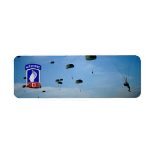 173rd Airborne Brigade veteranen retour adres Etiket