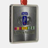 173rd Airborne Brigade Vietnam Vet Christmas Metalen Ornament (Rechts)