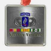 173rd Airborne Brigade Vietnam Vet Christmas Metalen Ornament (Voorkant)