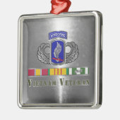 173rd Airborne Brigade Vietnam Vet Christmas Metalen Ornament (Links)