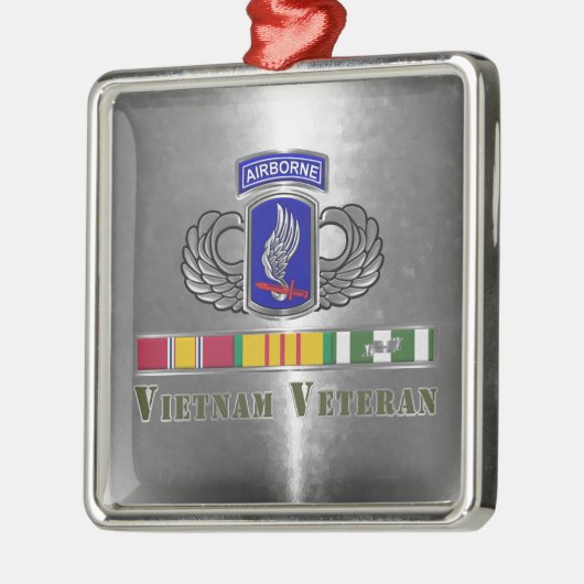 173rd Airborne Brigade Vietnam Vet Christmas Metalen Ornament (Links)