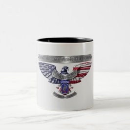 173rd Airborne “Trouw gediend te hebben” Tweekleurige Koffiemok