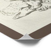 1747 Kunstmatige anatomie - Optische kunst - Afdru Poster (Hoek)