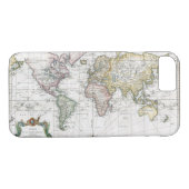 1748 Wereldkaart Case-Mate iPhone Case (Achterkant (Horizontaal))