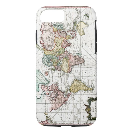 1748 Wereldkaart Case-Mate iPhone Case (Achterkant)