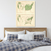 174 Appelen, peren, hoofdgebieden Canvas Afdruk (Insitu (Slaapkamer))