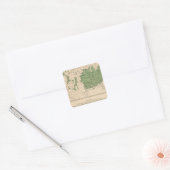 174 Appelen, peren, hoofdgebieden Vierkante Sticker (Envelop)