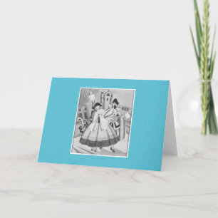 1750 Kerstmis in Venetië in 1929 Feestdagen Kaart