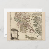 1752 Kaart van het oude Griekenland (Voorkant / Achterkant)