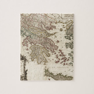 1752 Kaart van het oude Griekenland Legpuzzel