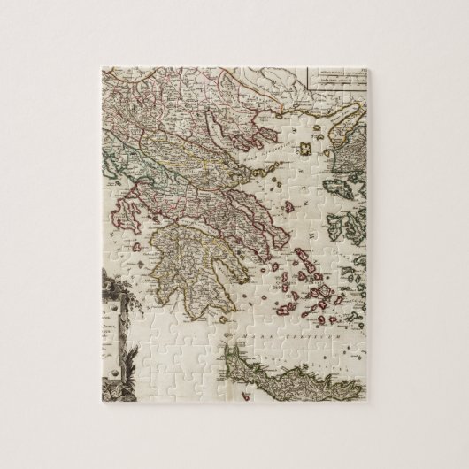 1752 Kaart van het oude Griekenland Legpuzzel (Verticaal)