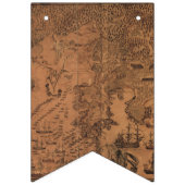 1758 Cape Breton Antiek kaart Vlaggetjes (Derde vlag)