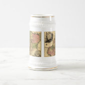 1759 - Kaart van oud Israël met de 12 stammen Bierpul (Center)