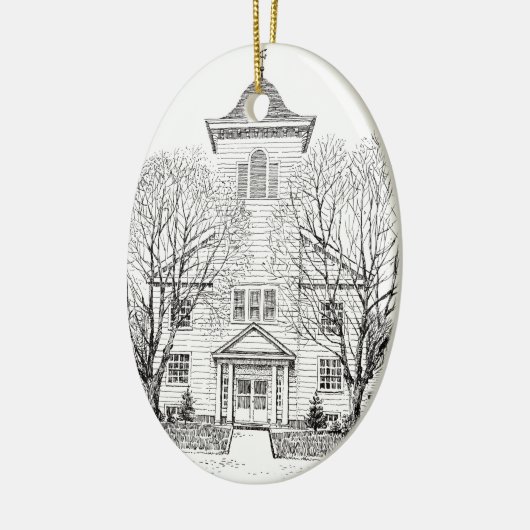 175e Jubileum kerstversiering Keramisch Ornament (Links)