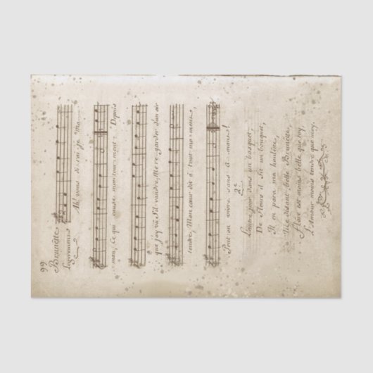 1761 Franse versie van Twinkle Twinkle Little Star Tissuepapier (Voorkant)