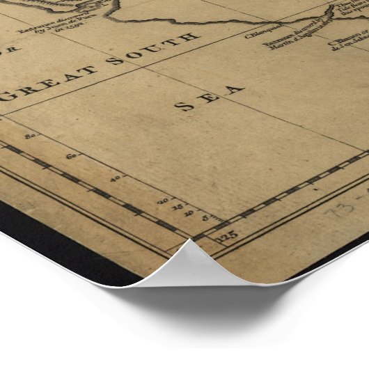 1762 Kaarten van Canada Poster (Hoek)